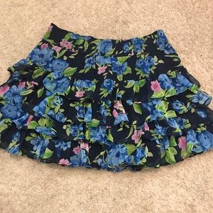 abercrombie & fitch floral skirt